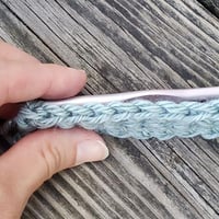 Congrats! It's your first 2 rows of single crochet!